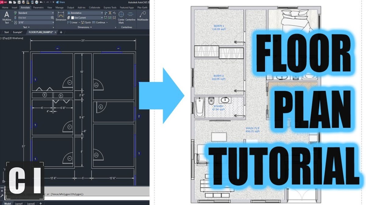 Making a Simple Floor Plan in AutoCAD – Must Know Time Saving Tricks & Shortcuts