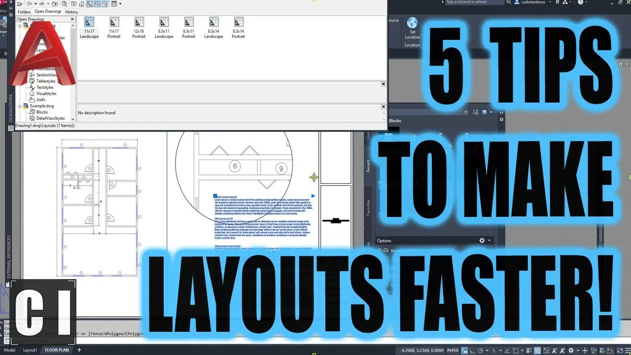 5 Must-Know Tricks to Create Layouts Faster in AutoCAD!